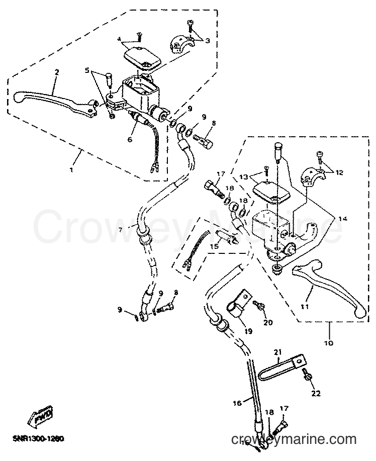 2001 Scooter YP125E - YP125E (5NR1) [010] - FRONT MASTER CYLINDER