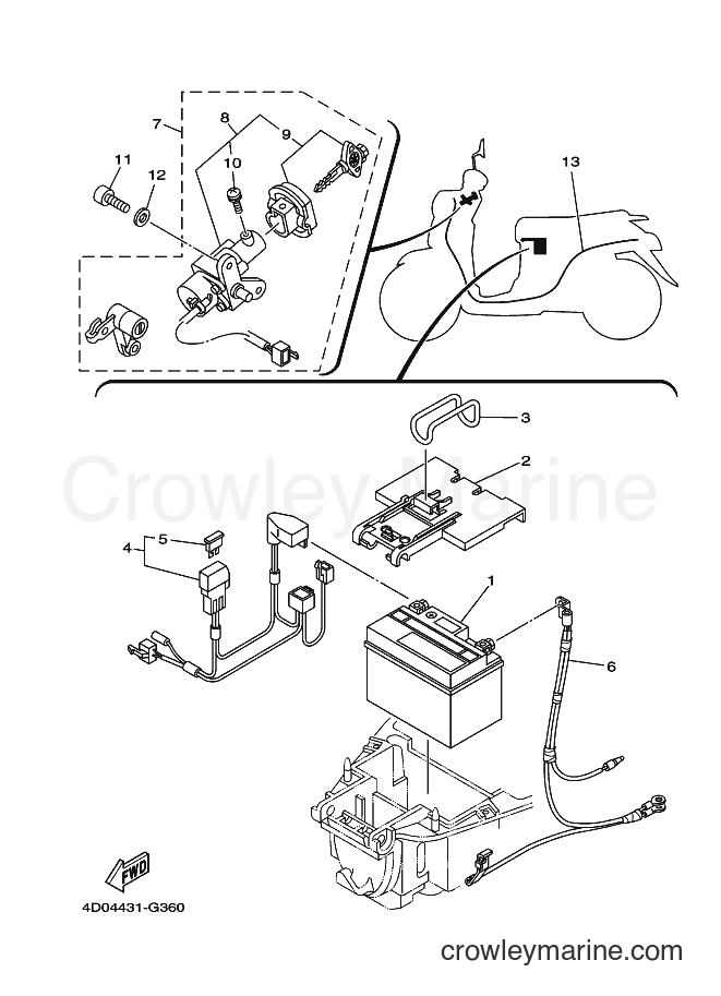 Yamaha Motors AF115 (4D04) [010] - ELECTRICAL 1