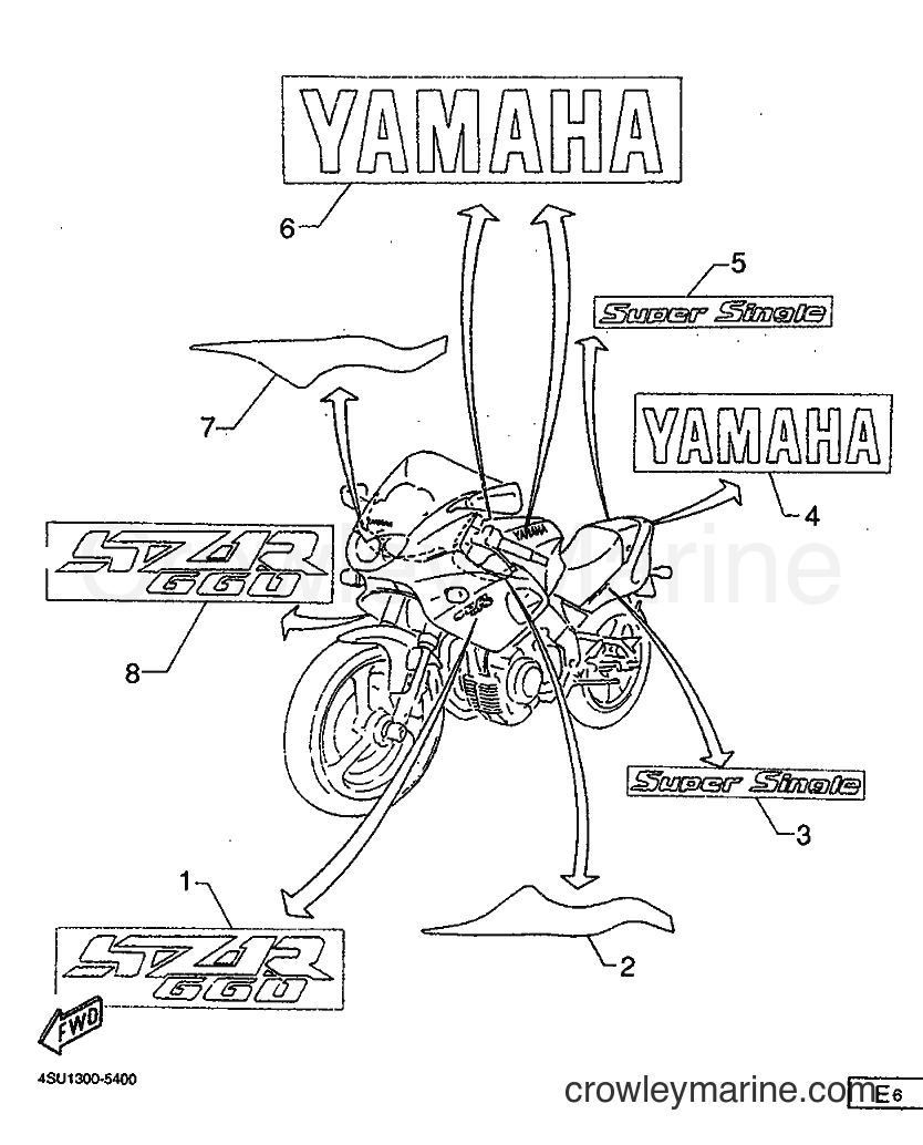 Yamaha Motors SRZ660 (4SU1) [999] - EMBLEM