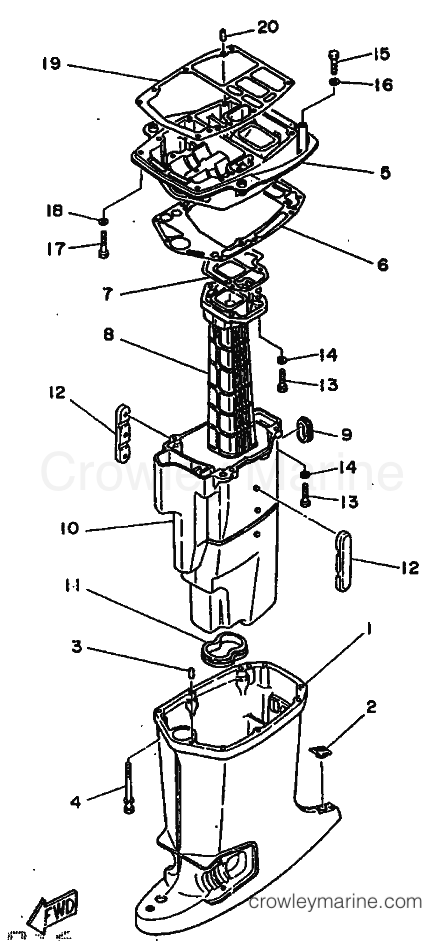 Yamaha Motors 60FE (6H2) [999] - UPPER CASING