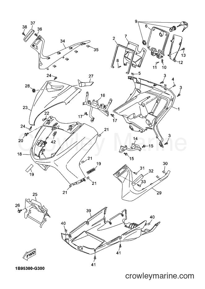 2009 Scooter YP125R - YP125R (1B97) [060] - LEG SHIELD