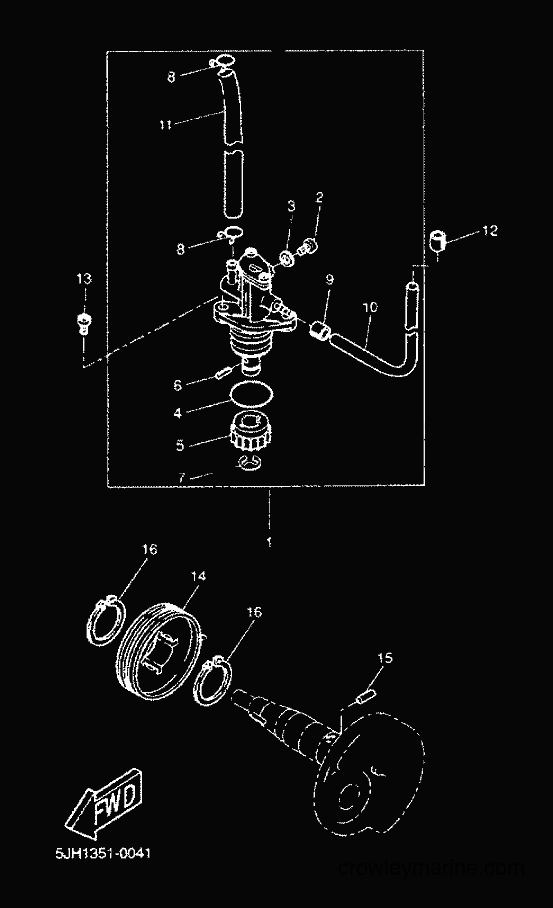 2001 Scooter CW50 - CW50 (5HG9) [020] - OIL PUMP