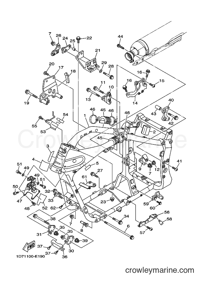 Yamaha Motors XV1900A (4D47) [010] - FRAME