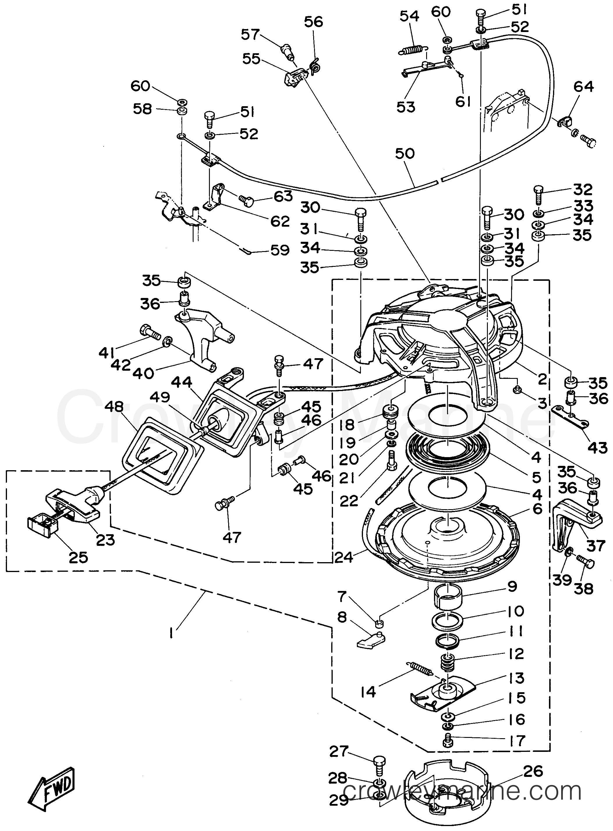 Yamaha Motors E60MLHT - STARTER