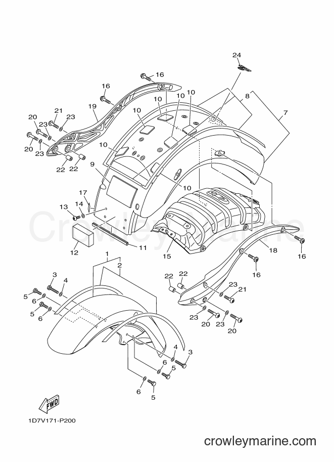 Yamaha Motors XV1900A (1D7V) [010] - FENDER