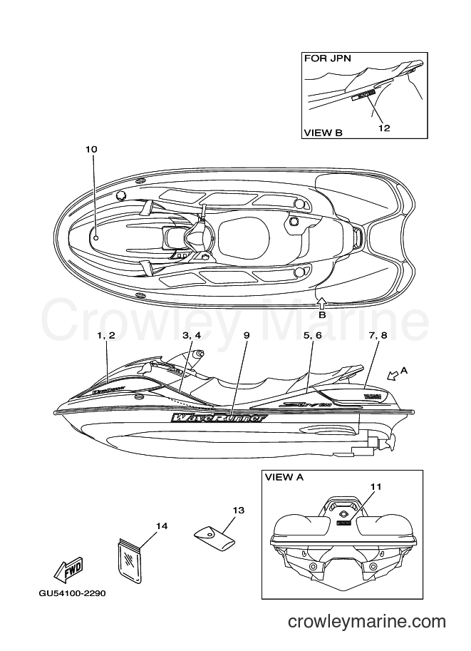 Yamaha Motors JET FOR SV1200Y (66GD) [01A] - GRAPHICS