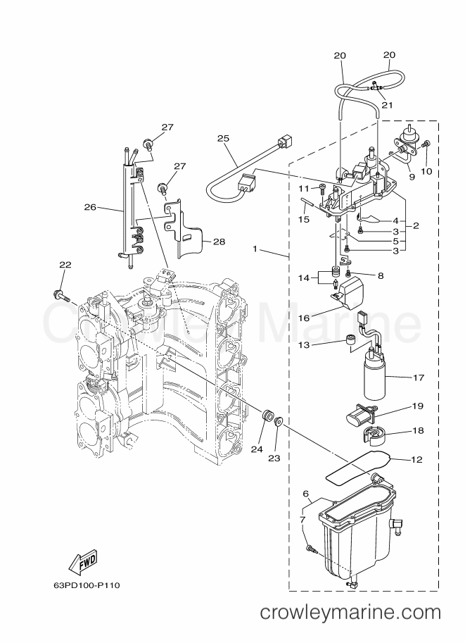 Yamaha Motors F150DET (63PE) [300] - FUEL INJECTION PUMP 1
