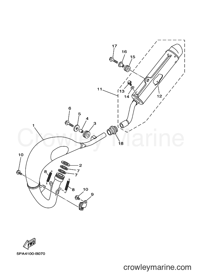 dirt bike exhaust system installation diagram