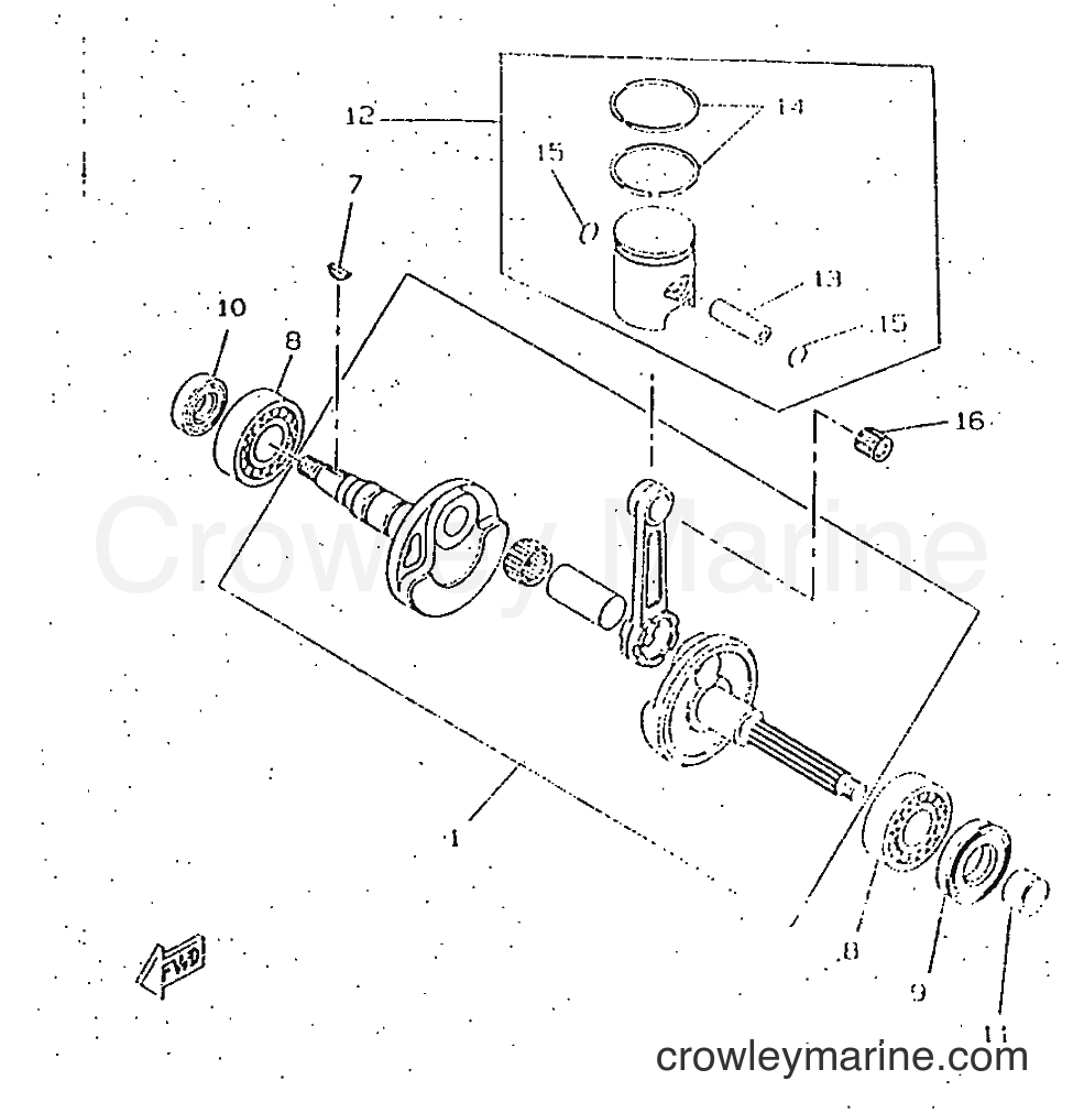 1997 Scooter CW50RS - CW50RS (4VB3) [999] - CRANKSHAFT & PISTON