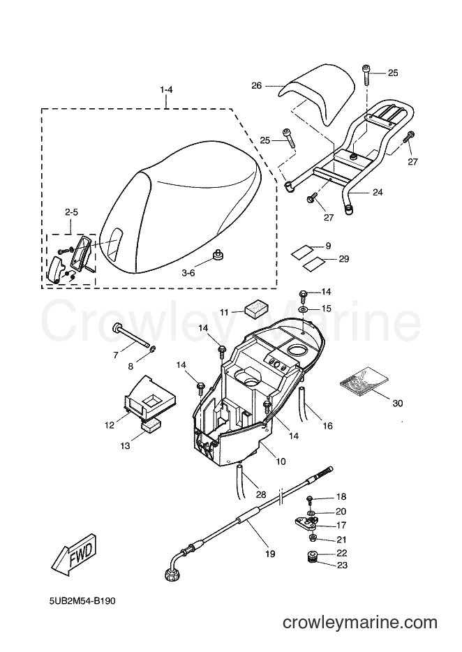 2003 Scooter YH50 - YH50 (5UB2) [010] - SEAT & CARRIER