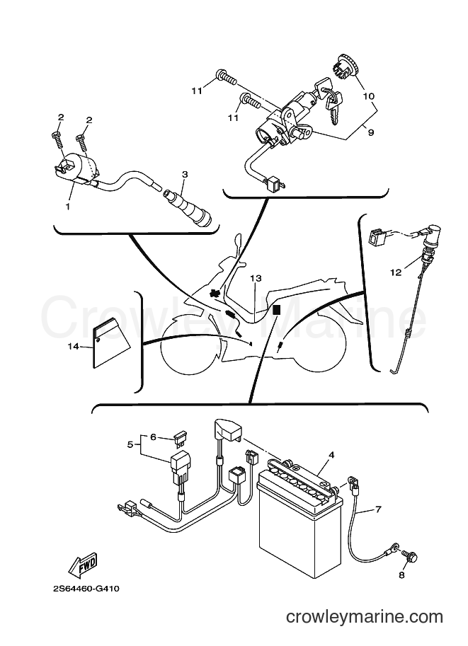 Yamaha Motors T135SEC (1S76) [010] - ELECTRICAL 1