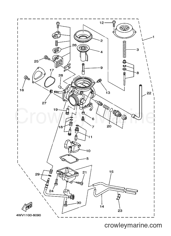 2000 ATV YFM600FWA - YFM600FWA (5GT8) [010] - CARBURETOR