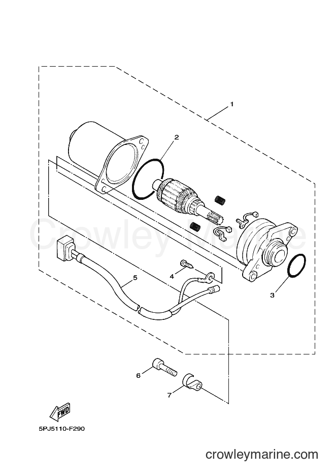 2008 Scooter YW50 - YW50 (5PN6) [010] - STARTING MOTOR