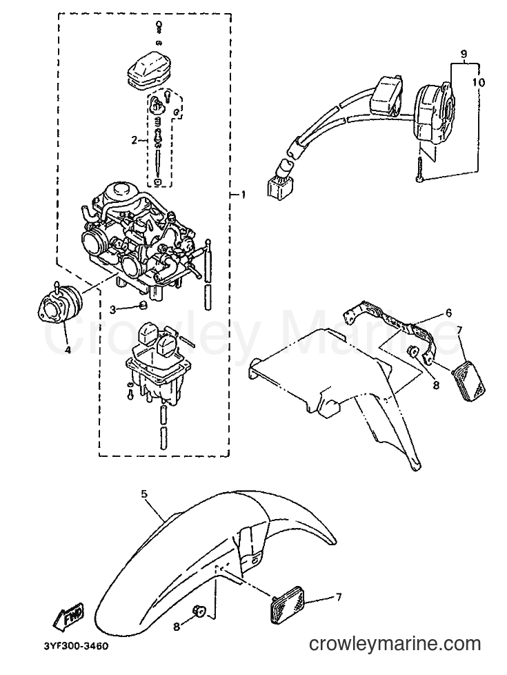Yamaha Motors XTZ660 (4BW3) [999] - ALTERNATE FOR CHASSIS