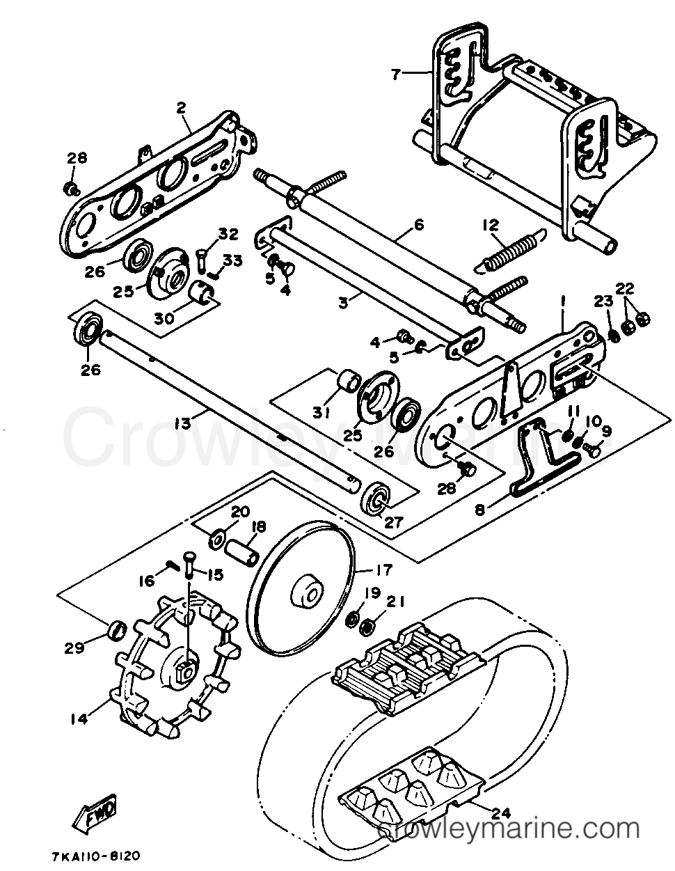 Yamaha Motors YS828TEN - TRACK SUSPENSION 1