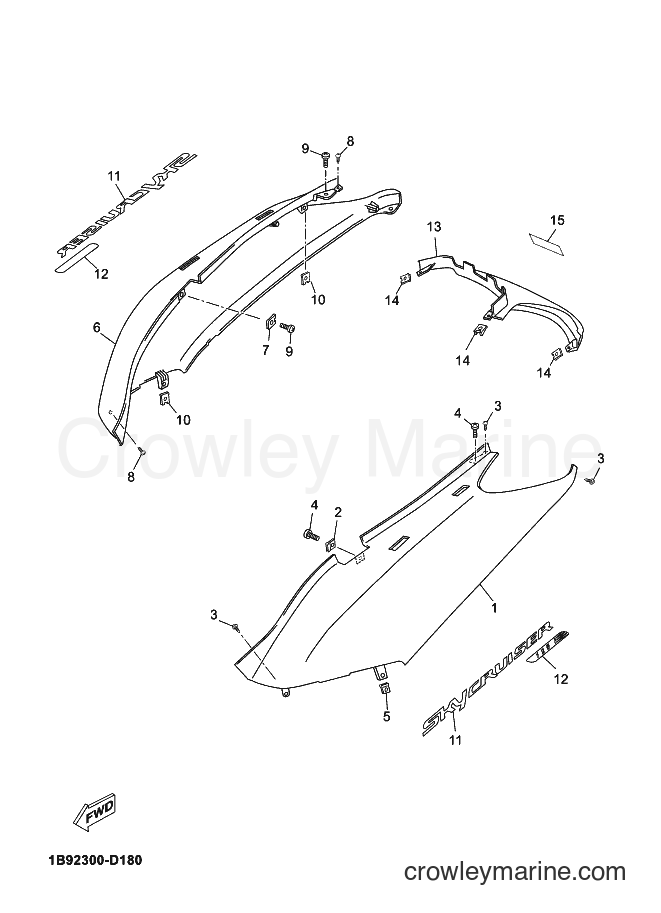 2006 Scooter YP125R - YP125R (1B92) [010] - SIDE COVER