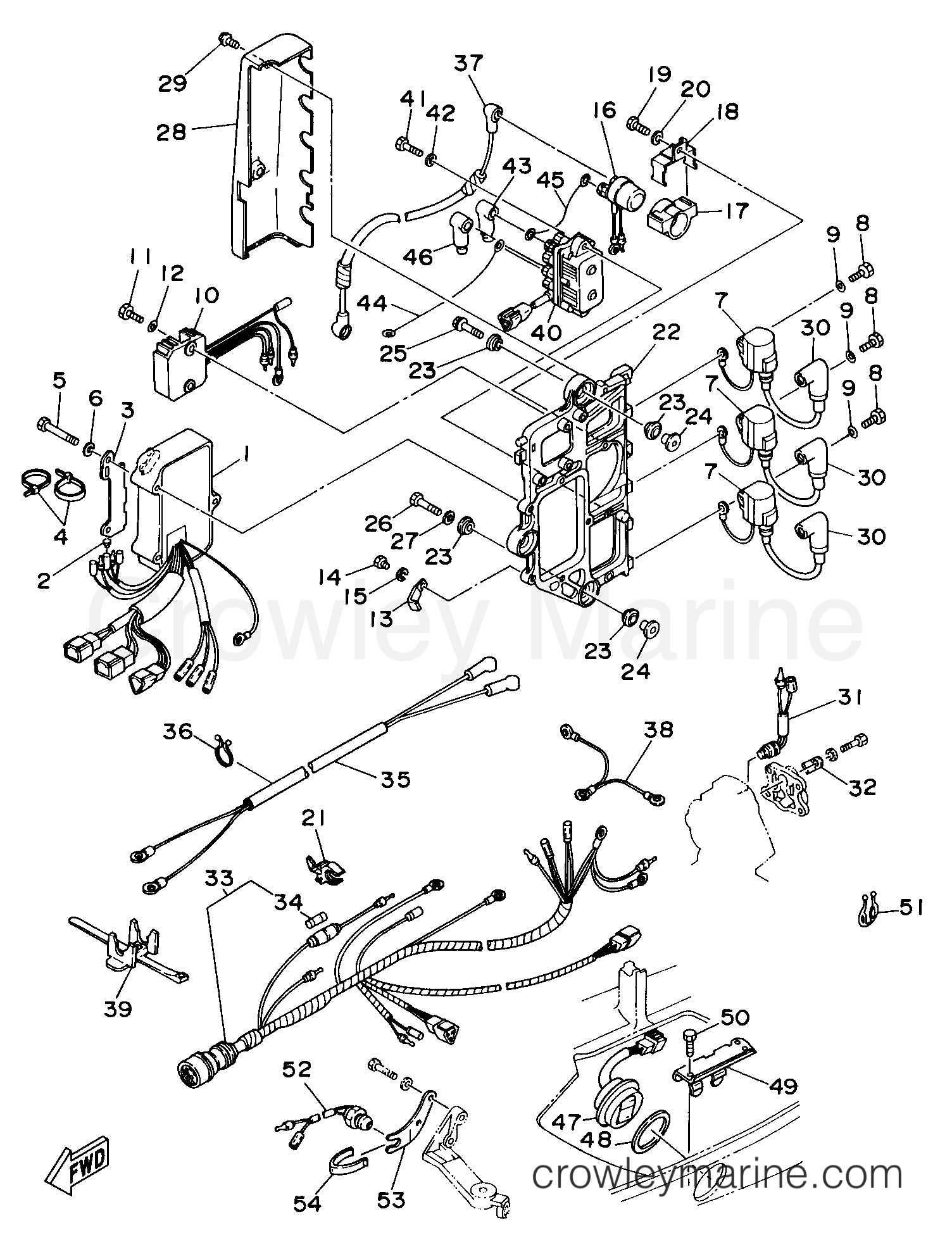Yamaha Motors P75TLHX - ELECTRICAL 1
