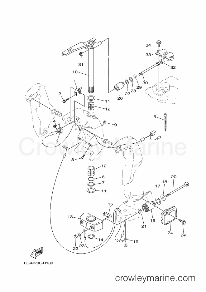 Yamaha Motors 200AETX (60HJ) [180] - BRACKET 2