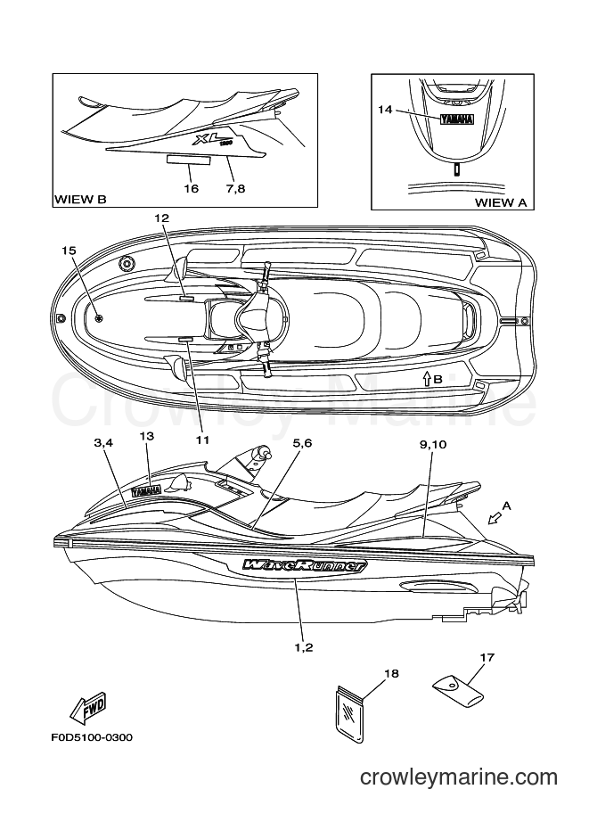 Yamaha Motors JET FOR XA1200Y (66V2) [030] - GRAPHICS