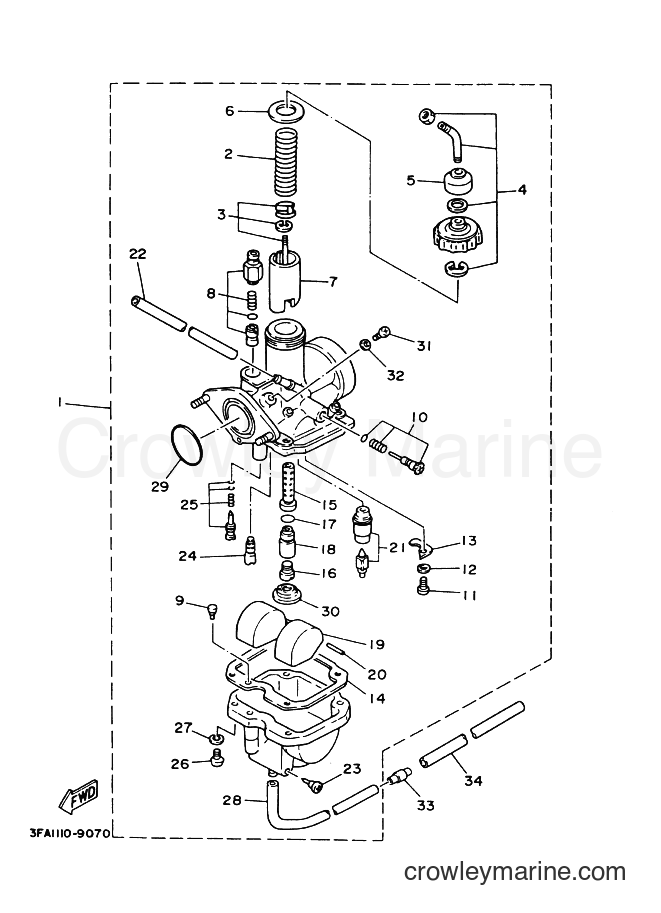 Yamaha Motors YFA1 (3FAC) [010] - CARBURETOR