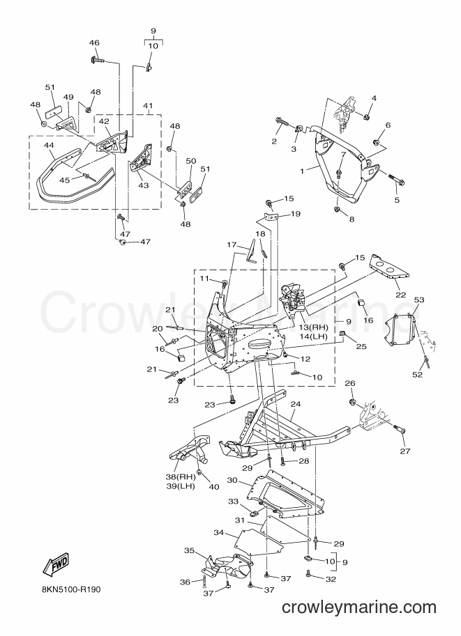 2016 Snowmobile SRV10RL - SRV10RL (8KN5) [010] - FRAME 1