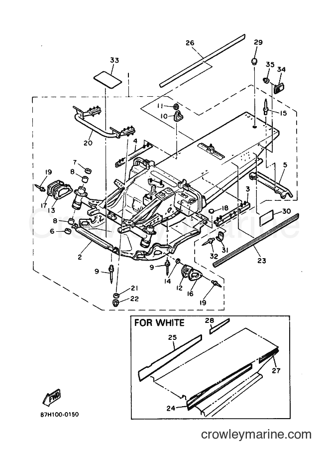 1990 Snowmobile PZ480EP - PZ480EP (87H1) [010] - FRAME