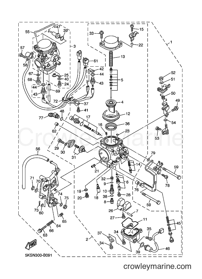 Yamaha Motors XVS1100A (5KSN) [020] - CARBURETOR