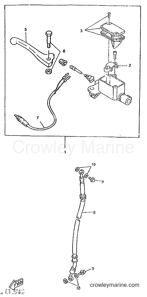 1995 Scooter CW50RS - CW50RS (4TD1) [999] - FRONT MASTER CYLINDER
