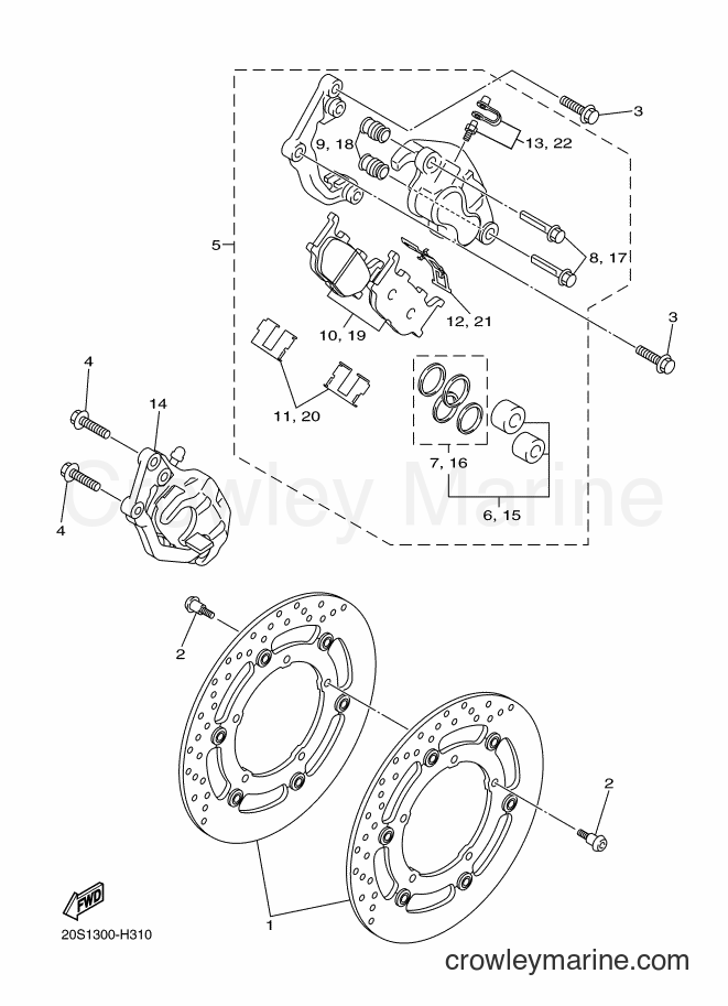 2009 Street Bike XJ6S - XJ6S (36C2) [010] - FRONT BRAKE CALIPER