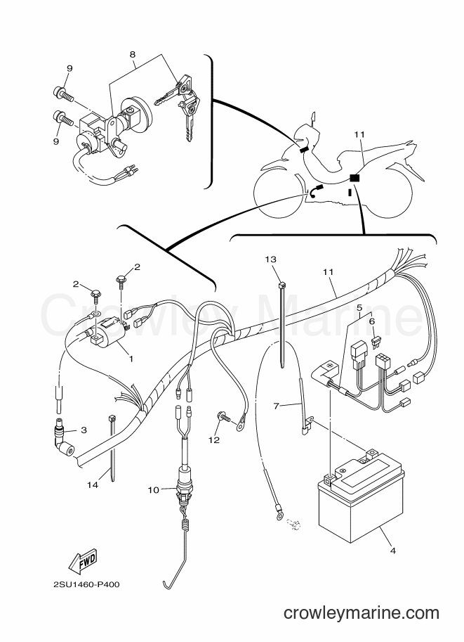 Yamaha Motors T115FSEC (2SU4) [010] - ELECTRICAL 1