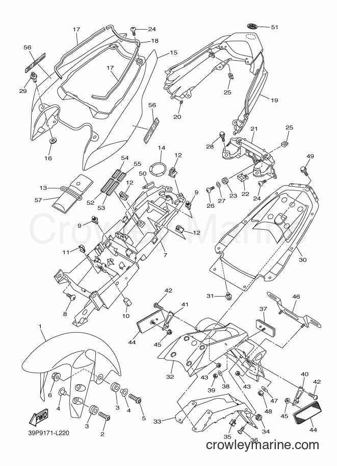 2012 Street Bike FZ8-N - FZ8-N (39P9) [010] - FENDER