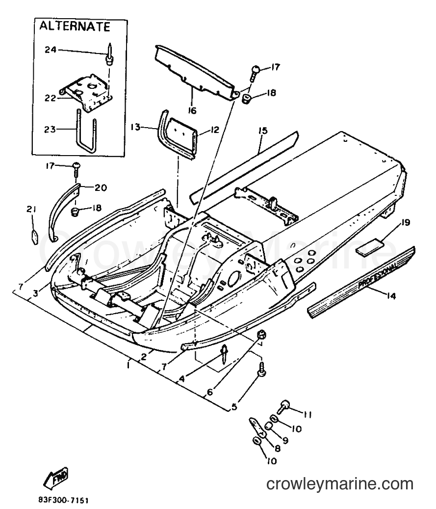 1988 Snowmobile ET340P - ET340P (84V) [999] - FRAME