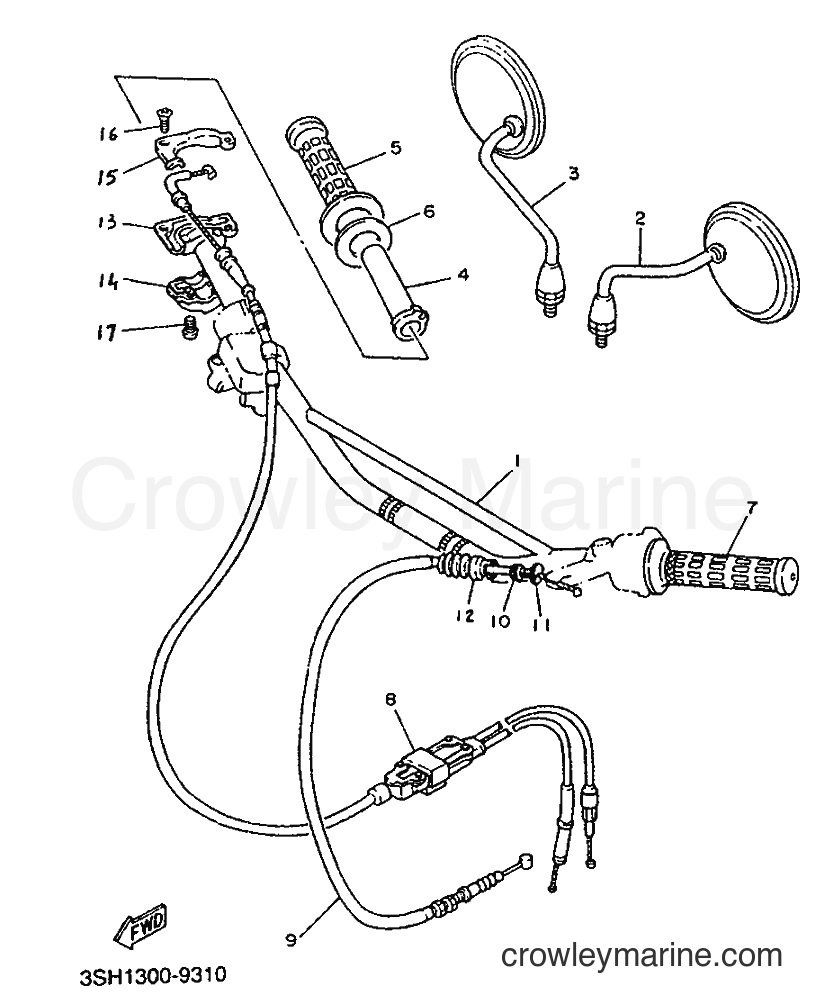 1991 Dirt Bike TDR125 - TDR125 (3XD1) [999] - SHIFT CAM & FORK