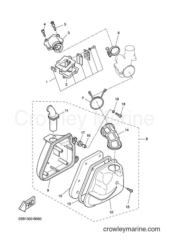 Yamaha Motors YQ50L (4B08) [020] - INTAKE