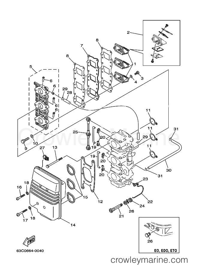 Yamaha Motors 50HMDO (62W) [010] - INTAKE