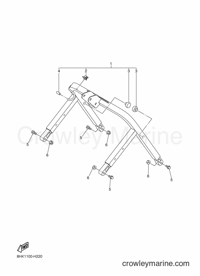 Yamaha Motors RFX10R (8GL7) [020] - STEERING GATE