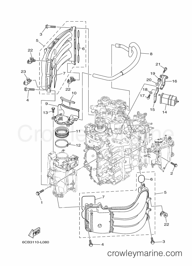 Yamaha Motors VF225LA-2012 (6CC3) [030] - INTAKE 1