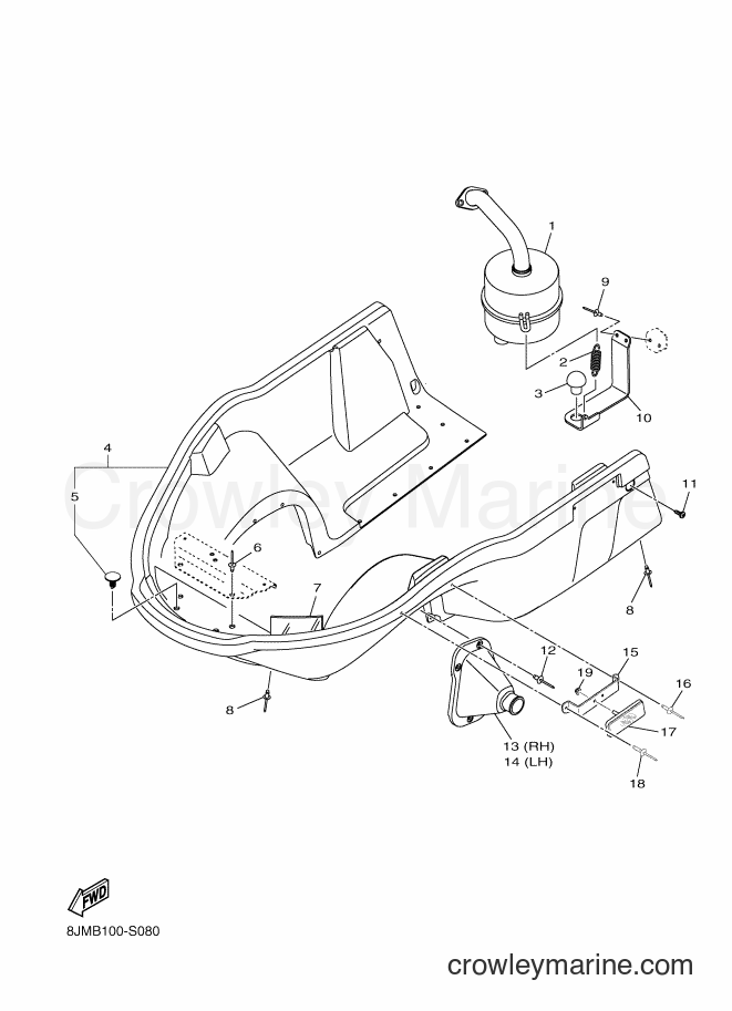 Yamaha Motors SRX120 (8JMC) [010] - EXHAUST
