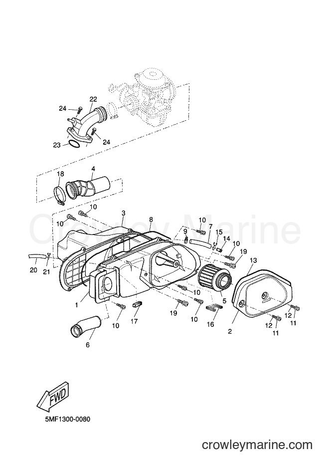 Yamaha Motors XN125 (5MF1) [050] - INTAKE
