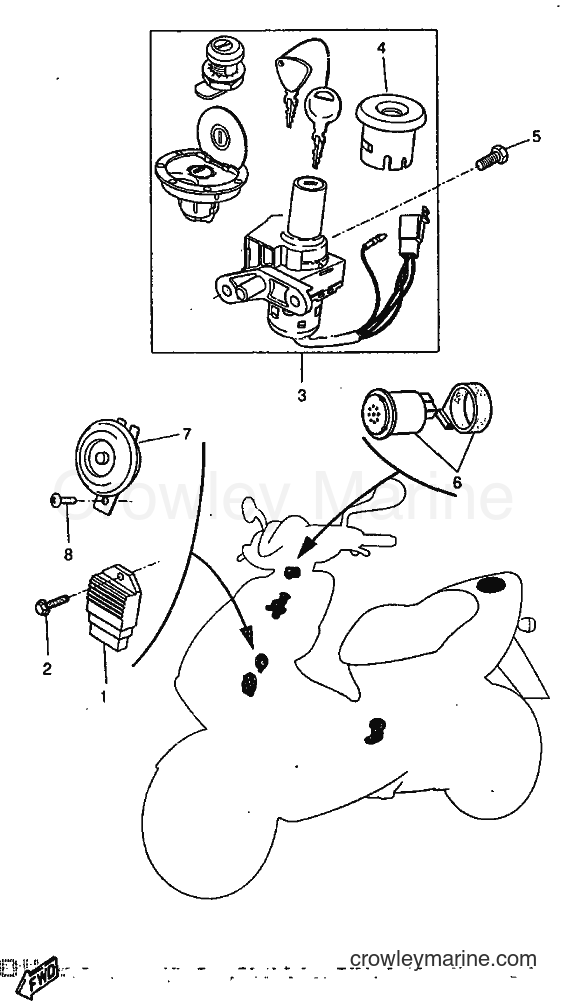 1997 Scooter YQ50 - YQ50 (5DN1) [999] - ELECTRICAL 1