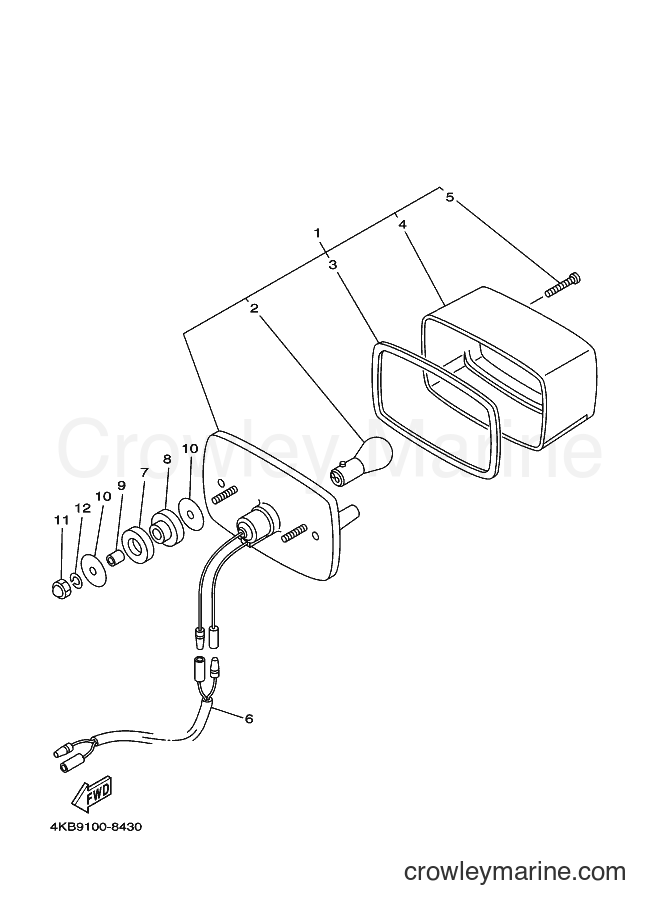 1998 ATV YFM350FW-X - YFM350FW-X (4KBB) [020] - TAILLIGHT