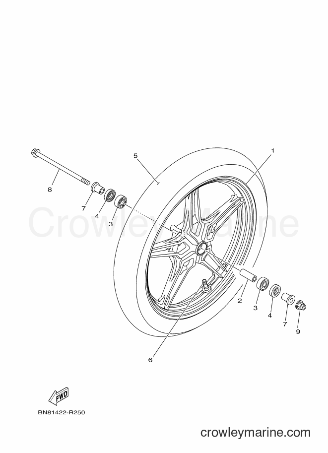2017 Street Bike FZ150 - FZ150 (BN82) [010] - FRONT WHEEL