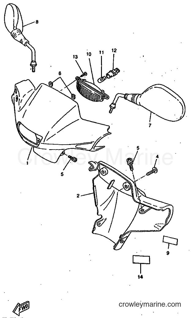 1998 Scooter CW50RSP - CW50RSP (4WL6) [010] - COWLING 1