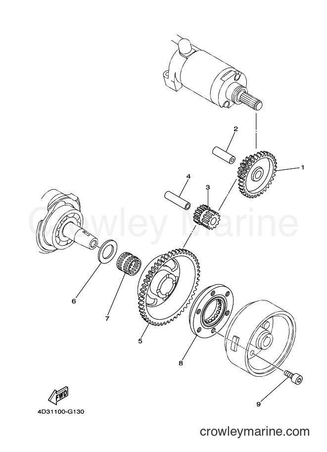 2010 ATV YFM250R - YFM250R (33B4) [010] - STARTER CLUTCH