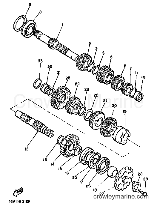 Yamaha Motors XS400 (12E) [999] - TRANSMISSION