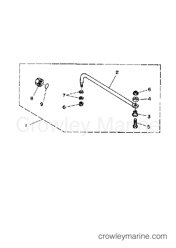 Yamaha Motors 225ETXD - STEERING GUIDE ATTACHMENT