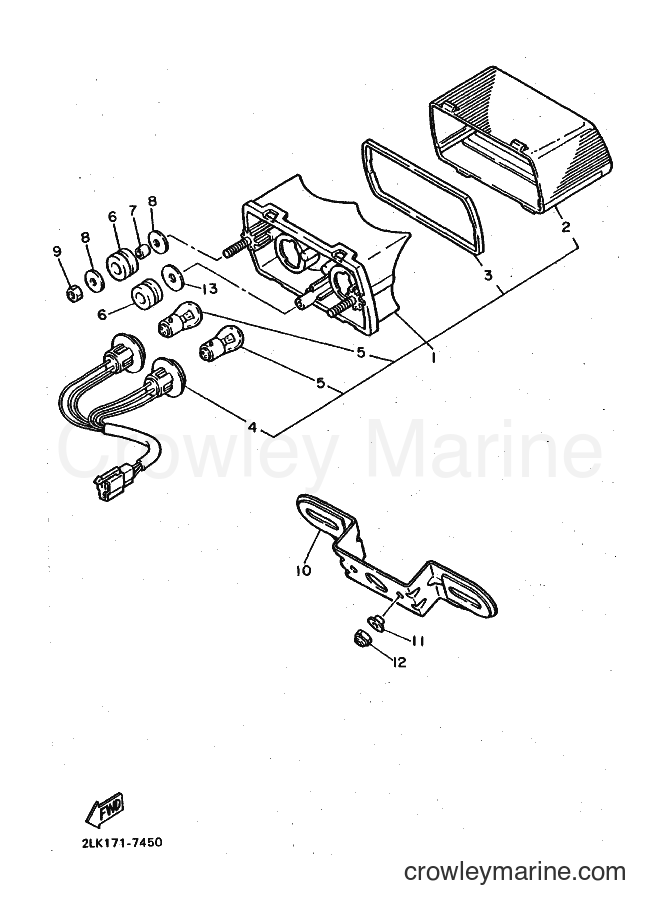 Yamaha Motors FZR1000 (3DV1) [020] - TAILLIGHT