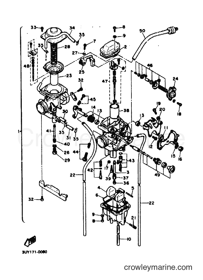 1990 Dirt Bike XT600E - XT600E (3UY3) [010] - CARBURETOR