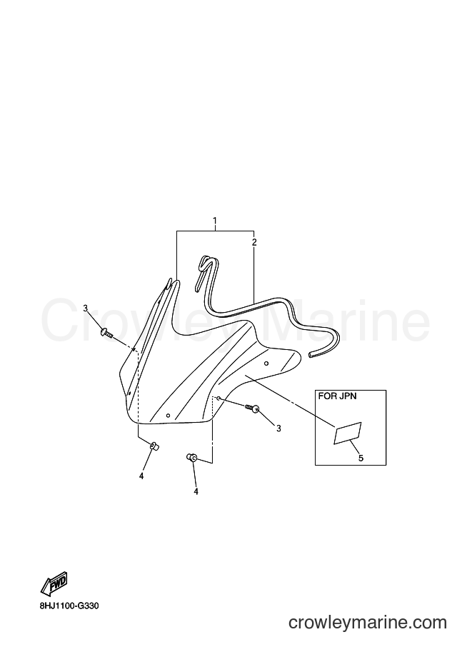 2008 Snowmobile RFX10S - RFX10S (8HJ1) [020] - WINDSHIELD