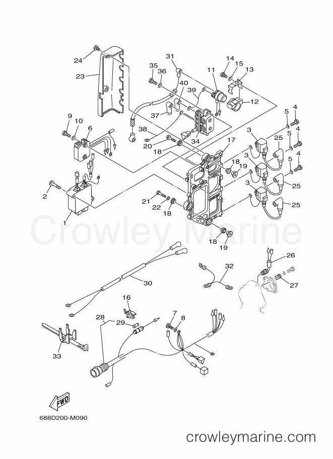 Yamaha Motors 85AETL (688D) [180] - ELECTRICAL 1